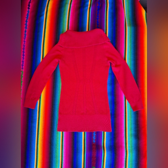 Style & Co Red tunic sweater - Picture 3 of 6